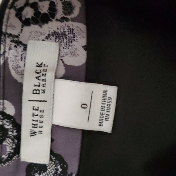 White House Black Market Brocade Skirt Size 0 - Picture 6 of 8